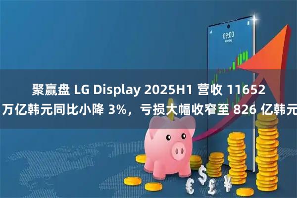 聚赢盘 LG Display 2025H1 营收 11652 万亿韩元同比小降 3%,亏损大幅收窄至 826 亿韩元